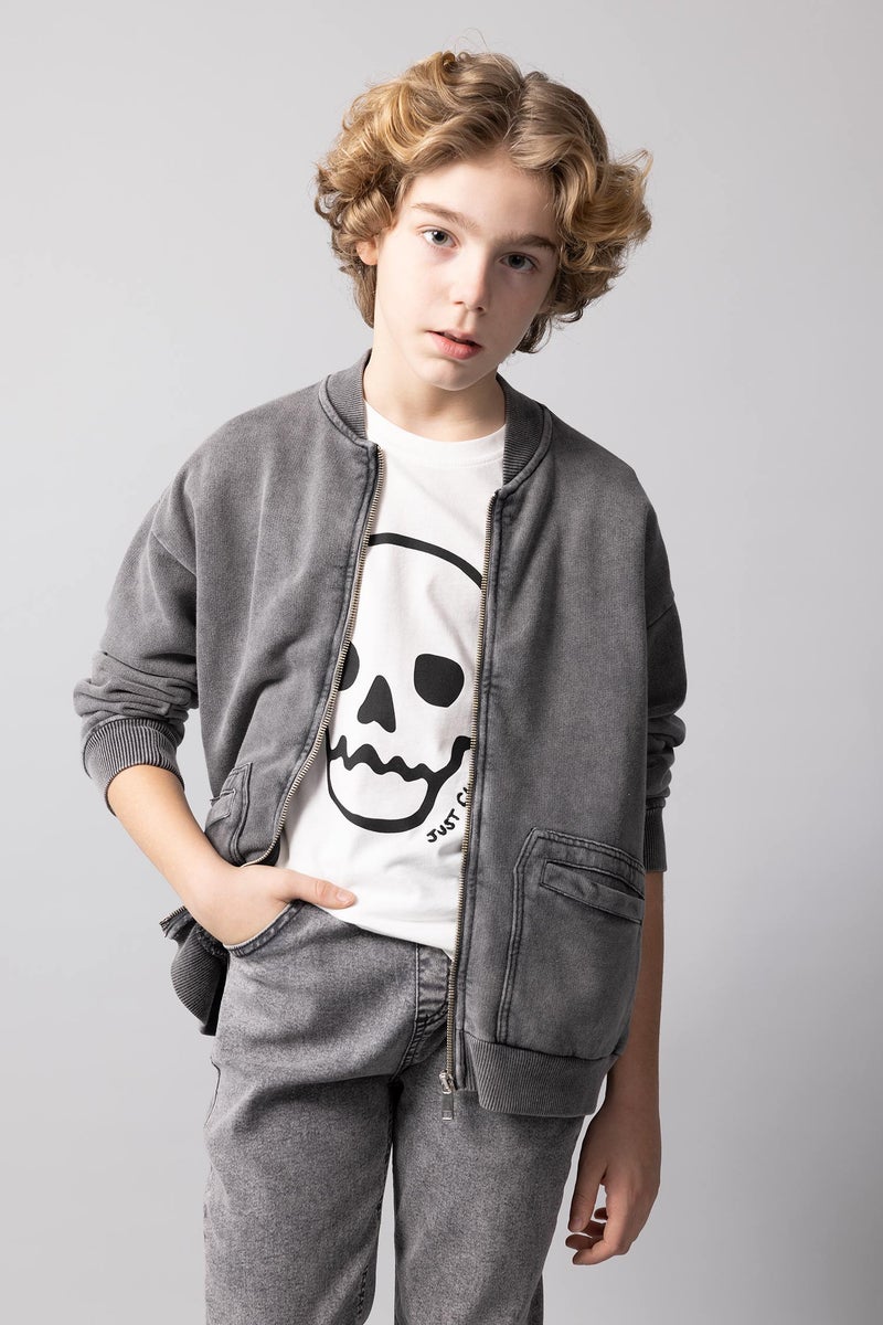 DeFacto Boy Oversize Fit Crew Neck Cardigan  - Image 5