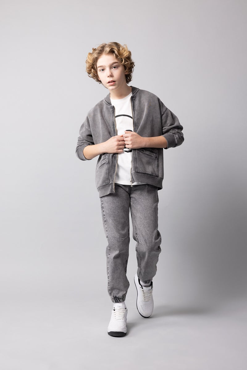 DeFacto Boy Oversize Fit Crew Neck Cardigan  - Image 3