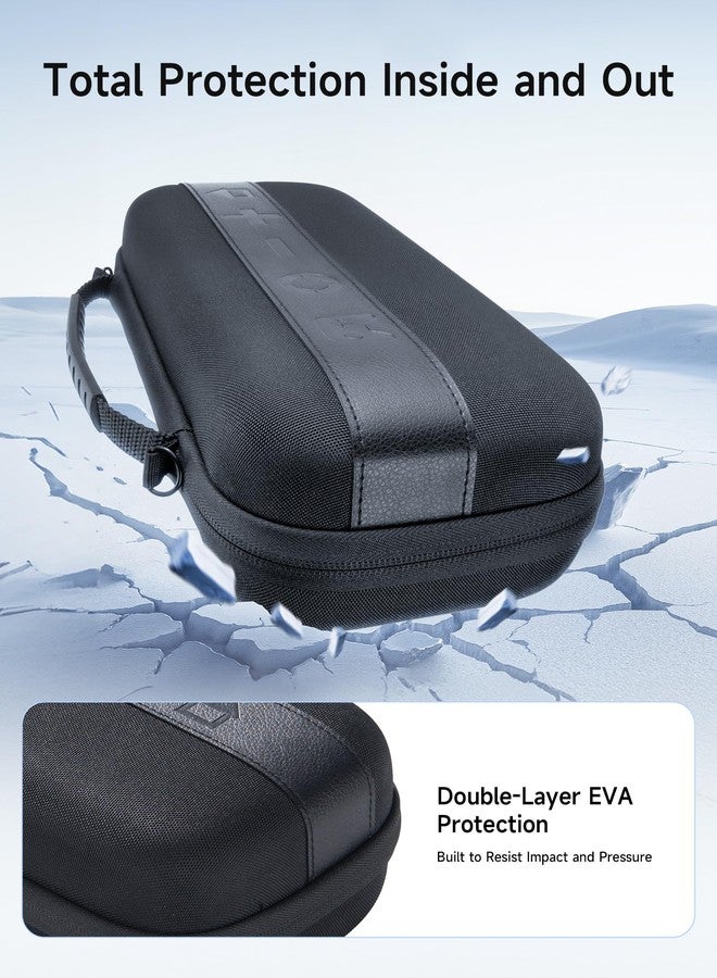 جيسوس حقيبة حمل JSAUX كبيرة السعة لجهاز Nintendo Switch 2، حقيبة سفر صلبة مع 20 فتحة لبطاقات الألعاب، حقيبة تخزين لجهاز Switch 2 والملحقات | غطاء واقٍ محمول ومتين - أسود - Image 4