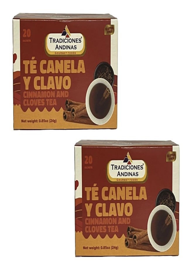 Te Canela y Clavo - شاي القرفة والقرنفل - Tradiciones Andinas - 20 وحدة - 24 جم/0.85 أونصة (2) - Image 2