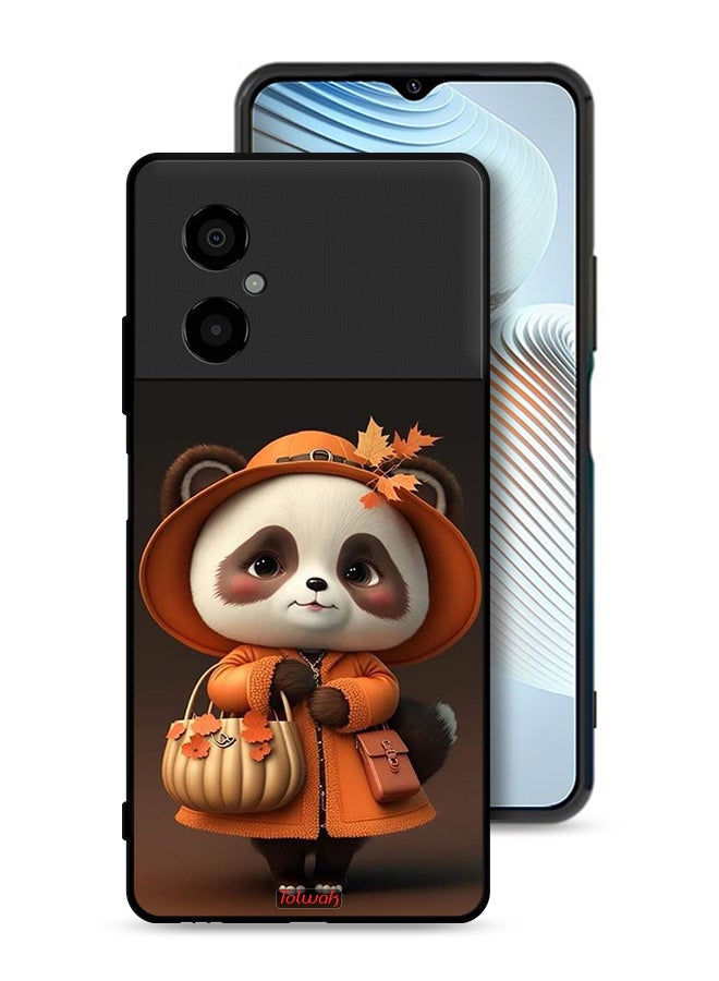 Tolwak Xiaomi Poco M4 5G Protective Case Cover Cute Panda Lady Style - Image 1