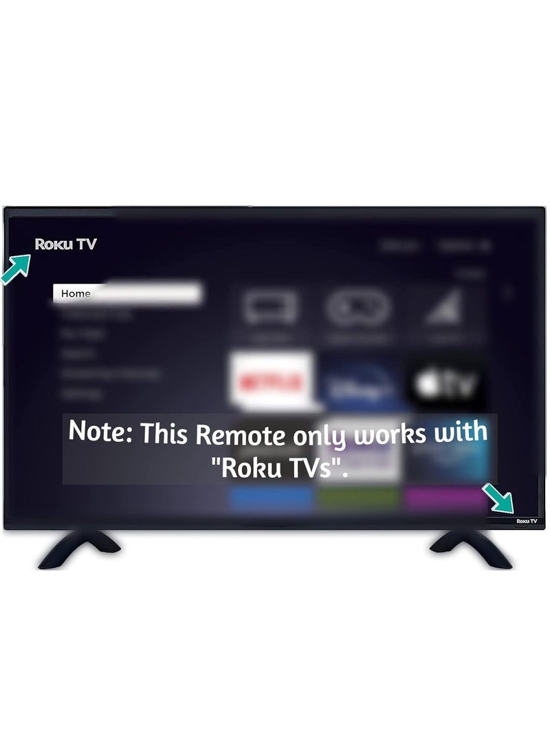 ELTRAZONE Replacement Remote Control Compatible with All TCL Roku Smart TVs 【Only Works with TCL Roku TV Not for Roku Stick and Roku Box】 (Netflix/Disney Plus/Apple TV+/HBO Max) with battery - Image 5