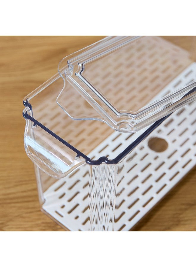 Home Box Sistematico Stackable Fridge Organizer with Drainage Tray 4200 ml - Image 4