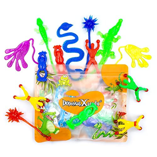 DoDoMagxanadu 14 Pack Assorted Stretchy Sticky Toy Easter Basket Stuffers KidsParty Favor Packs Stretchy Sticky Hand Basket Fillers Novelty Fidget Toy for Boys and Girls - Image 1