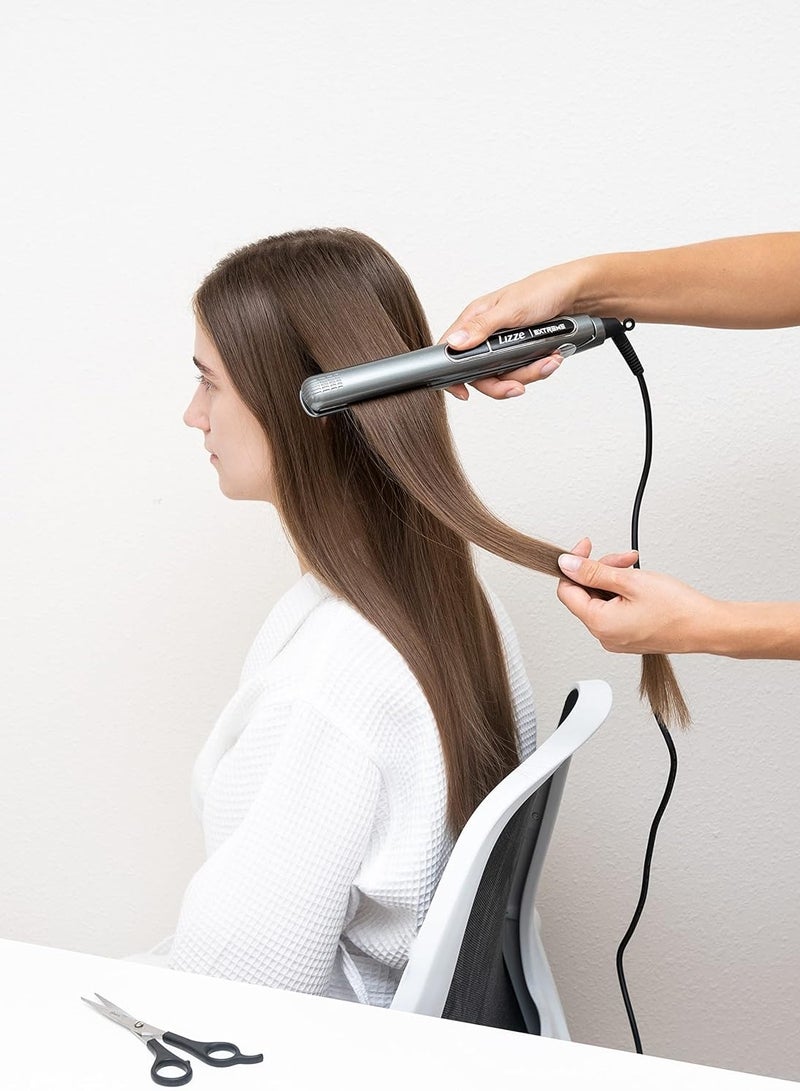Lizze Hair Straightener 1.25" Straightening And Multiple Heat Settings Up To 480℉ Temperature With Dual Voltage(110V-220V) Volumizing Nano Technology-Titanium Flat Iron Dry Frizzy thick Hair Curls-Sleek Salon Hair Styling Tool - Image 5
