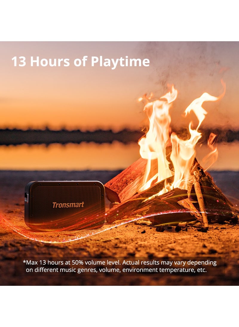 ترونسمارت مكبر صوت خارجي محمول من Tronsmart force max بقوة 80 وات مع تقنية البلوتوث IPX6 ومقاوم للماء، ويدعم المساعد الصوتي، ويدوم حتى 13 ساعة، وبلوتوث 5.0، وبنك طاقة مدمج بقوة 15000 مللي أمبير في الساعة، باللون الأسود  - Image 5