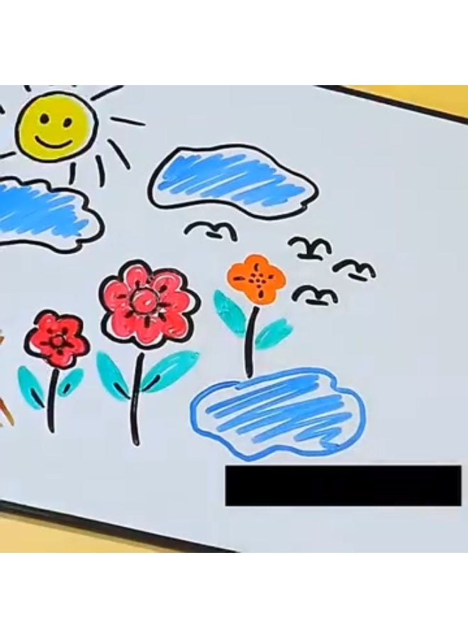 Erasable Whiteboard Marker Set with Eraser and Dust Cleaner, 4 Colors - Image 4