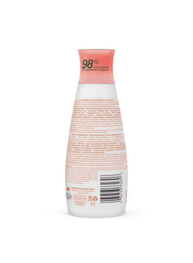 Live Clean Shampoo Moisturizing Coconut Milk 12 Oz - Image 3