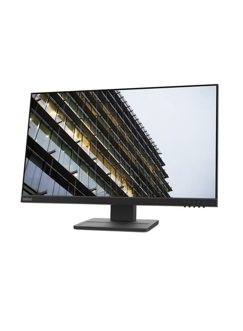 Lenovo ThinkVision E24-28 "62B6MAT3UK", 23.8" FHD (1920x1080) IPS Anti-glare Monitor, 4 ms, Low Blue Light, VGA, HDMI, DP & Cables included | Black - Image 2