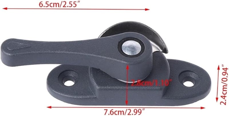 Black Aluminum Alloy Window Lock 40Pcs For Vertical Horizontal Sliding Windows Security - Image 5