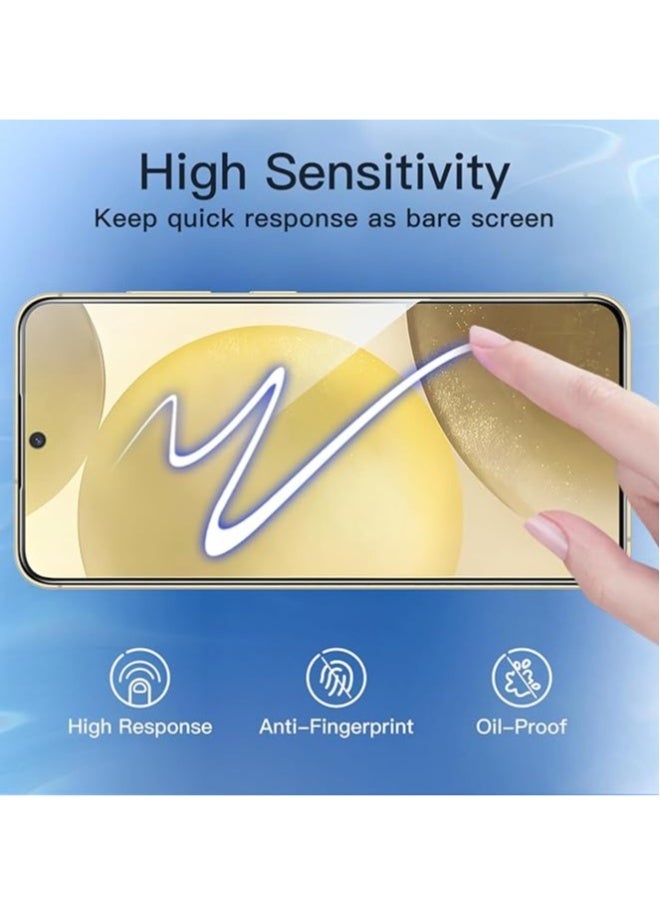 دوسالا زجاج حماية سامسونج جالاكسي S25 5G المضاد للتجسس مع دعم بصمة الأصبع، يتوافق مع عبوتين من الزجاج المقوى الخالي من الفقاعات لجهاز سامسونج جالاكسي S25 5G - Image 5