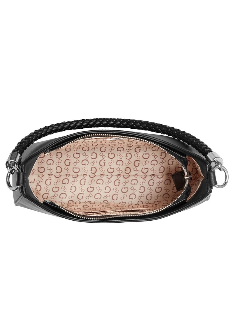 GUESS - GUESSS Curtin Top-Zip Shoulder Bag Black - Image 1