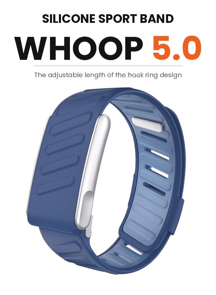 ZERO LIFESTYLE Silicone Sport Band Compatible with Whoop 5.0 Band Strap for Men and Women, Breathable and Waterproof Silicone Wristband Compatible with whoop mg band, Replacement Wrist bands Straps for Whoop 5.0 - Image 2