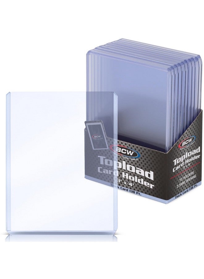 BCW Thick 138PT Card Top Load Holder (Pack of 10), 3 x 4 - Image 1