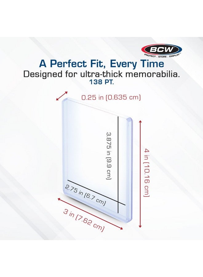 BCW Thick 138PT Card Top Load Holder (Pack of 10), 3 x 4 - Image 3