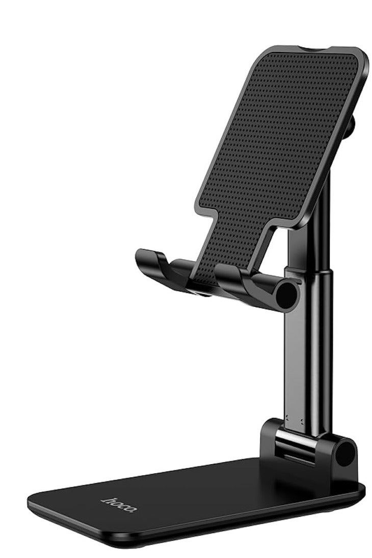Hoco PH29A - Carry Folding Desktop Stand within 4.7-10 inches, Compatible With iPhone Samsung Xiaomi Oppo Huawei - Black - Image 3