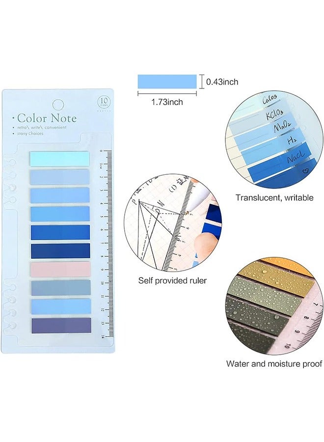 1400 Pcs Sticky Labels, 70 Colors, Convenience Stickers, Index Labels, Book Notes, writable Stickers, Translucent - Image 2