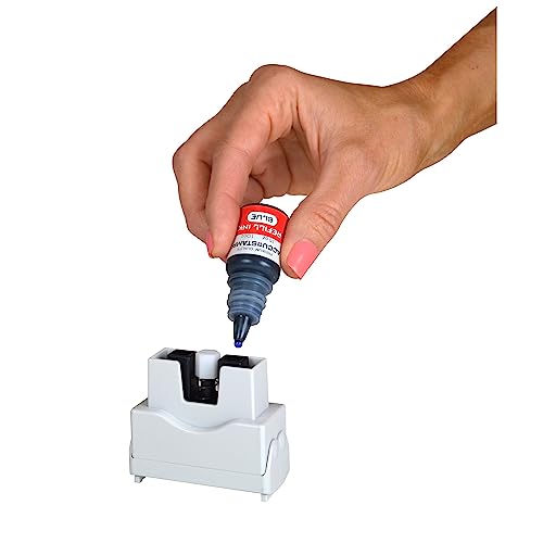 AccuStamp Accu-Stamp2® Shutter One-Color Stamp, "Emailed", 1 5/8" x 1/2" Impression, Blue - Image 4