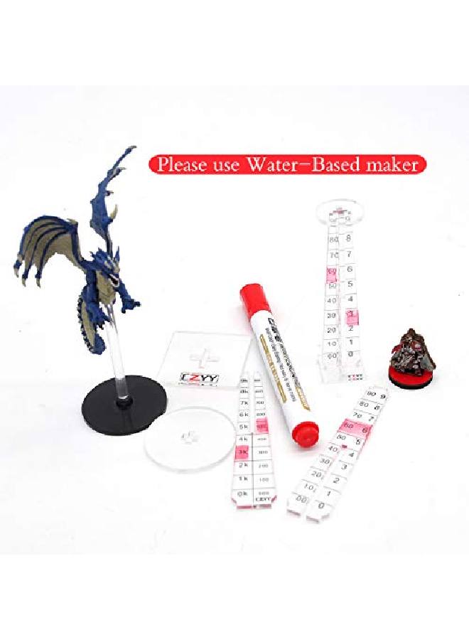 CZYY Flying Miniatures Combat Riser (Set Of 2) Acrylic Laser Cut Flight Stand Terrain From 0 To 9999 Ft Perfect For D&D, Dungeons And Dragons, Warhammer And Other Tabletop Rpg - Image 4