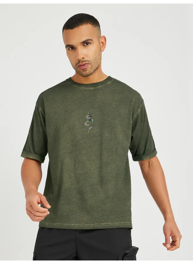 Styli Styli Graphic Print Oversized Cotton T-Shirt