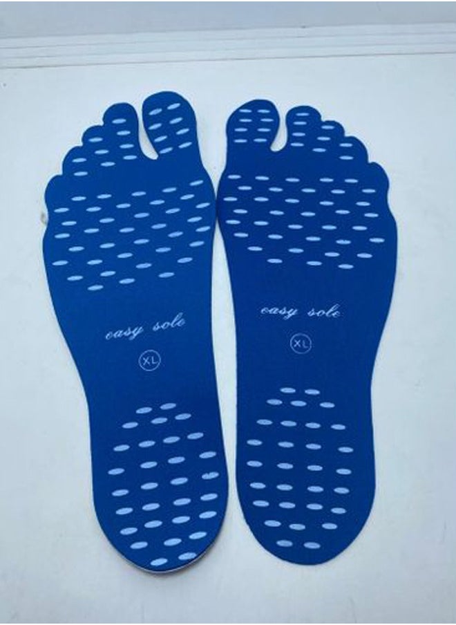 Generic - Flexible and invisible stickers to protect feet during exercise, anti-slip sock design, waterproof, sticky on outsole, suitable for yoga, pool, beach sand small - Image 1