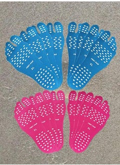 Generic Flexible and invisible stickers to protect feet during exercise, anti-slip sock design, waterproof, sticky on outsole, suitable for yoga, pool, beach sand small  - Image 1