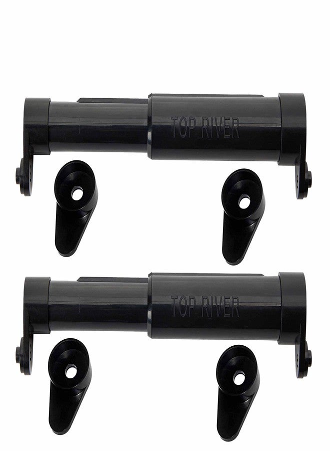 TR TOP RIVER Toilet Paper Holder with Extender Adaptor, Fit Double Rolls and Triple Rolls, Multipurpose Toilet Paper Holder,Black (Set of 2) - Image 2