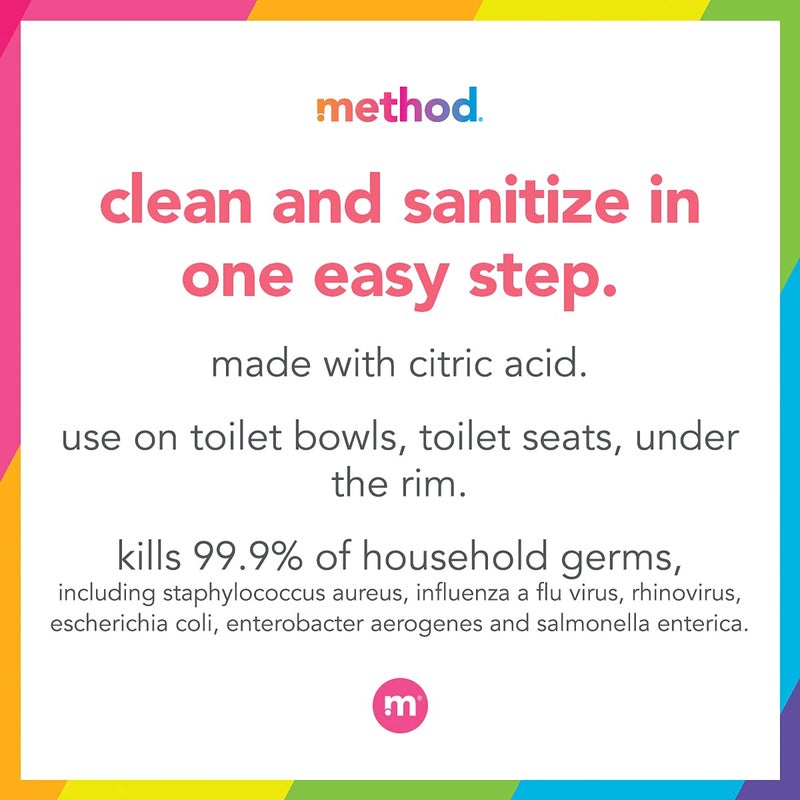 Method Antibacterial Toilet Bowl Cleaner, Spearmint, Kills 99.9% of Household Germs, 24 Fl Oz (Pack of 6) - Image 3