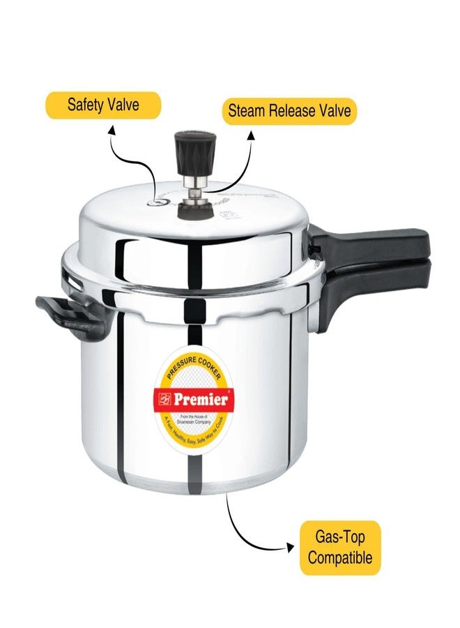 Premier Netraa Aluminium 3 Ltr Pressure Cooker - Efficient Cooking Made Easy, Durable Aluminum Construction With Safety Features For Delicious Meals Every Time, Dishwasher Safe Cooker - Image 2