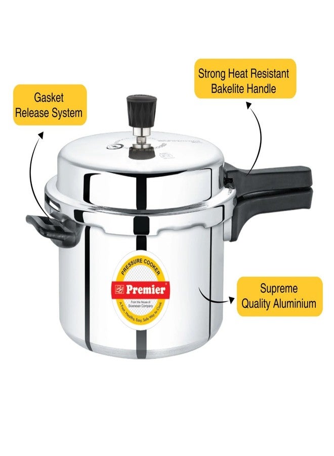 Premier Netraa Aluminium 3 Ltr Pressure Cooker - Efficient Cooking Made Easy, Durable Aluminum Construction With Safety Features For Delicious Meals Every Time, Dishwasher Safe Cooker - Image 3