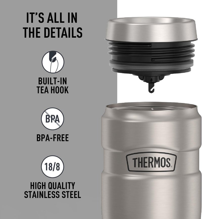 THERMOS كوب تيرموس من الفولاذ المقاوم للصدأ معزول بالفراغ 470 مل، SK1005MS، كوب سفر، كوب معزول، كوب مع مقبض - Image 4