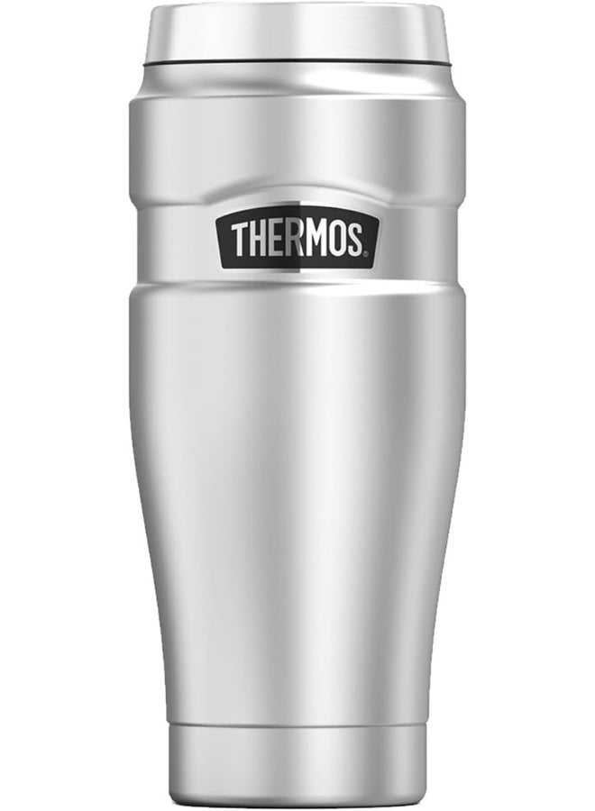 THERMOS THERMOS STAINLESS STEEL VACUUM INSULATED STEEL TUMBLER 470 ML, SK1005MS, TRAVEL TUMBLER, INSULATED CUP, TUMBLER WITH HANDLE  - Image 2
