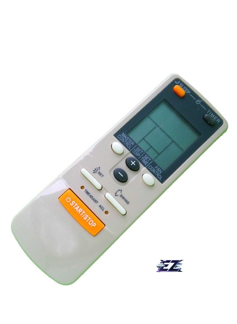 Replacement Remote Control for Fujitsu Air Conditioner AR-JW1, AR-JW11, AR-JW13, AR-JW17, AR-JW19, AR-JW2, AR-JW27, AR-JW28, AR-JW30, AR-JW31 – Includes Battery