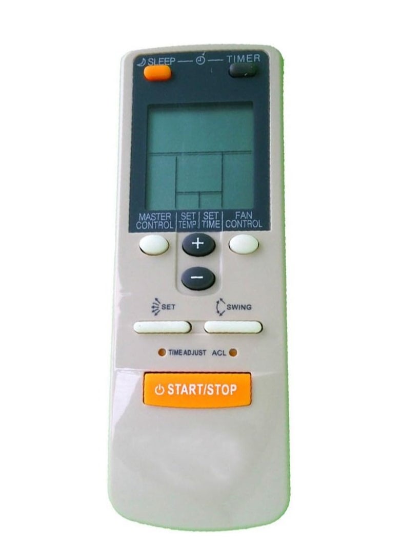Replacement Remote Control for Fujitsu Air Conditioner AR-JW1, AR-JW11, AR-JW13, AR-JW17, AR-JW19, AR-JW2, AR-JW27, AR-JW28, AR-JW30, AR-JW31 – Includes Battery
