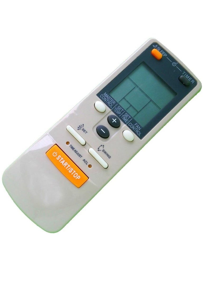 Replacement Remote Control for Fujitsu Air Conditioner AR-JW1, AR-JW11, AR-JW13, AR-JW17, AR-JW19, AR-JW2, AR-JW27, AR-JW28, AR-JW30, AR-JW31 – Includes Battery