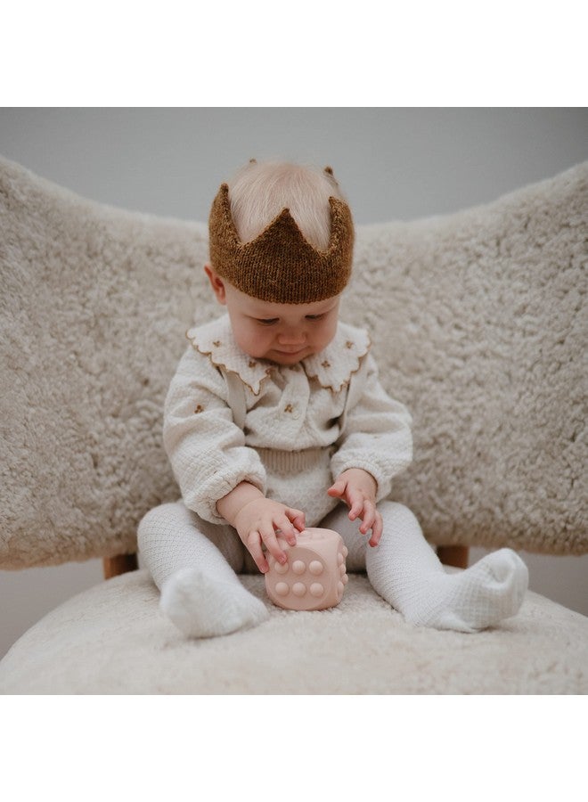 mushie Silicone Dice Press Toy | Baby Sensory Play for 10+ Months (Blush/Shifting Sand) - Image 5