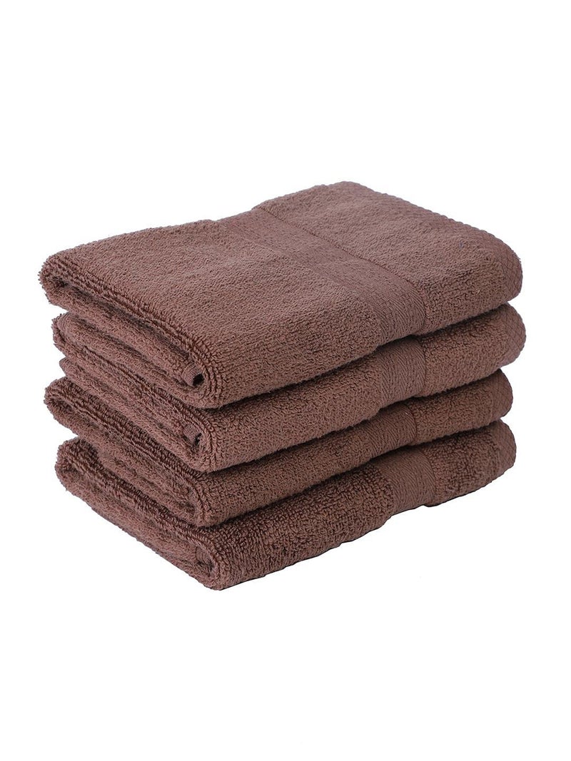 BIANCA Ultra Soft Zero Twist 100% Cotton Towel (Aerocore Tech) -4pc Hand Towel (Paradiso) - Super Absorbent, Fluffy, AeroCore Organic Technology - for Men, Women, Gym, Kitchen Solid-Chocolate - Image 2