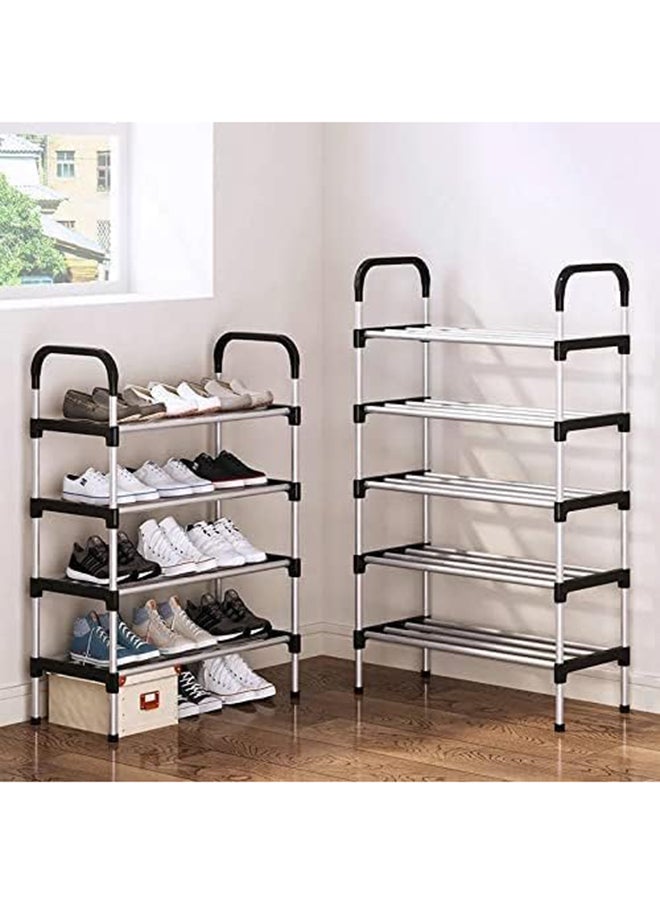 SKY-TOUCH - 5 Tier Shoe Rack Organizer,Adjustable Shoe Shelf Storage Organizer,Shoe Storage Cabinet for Entryway,Hallway,Bedroom ,Shoe Stand,Shoe Shelf,Show Rack,Black - Image 1