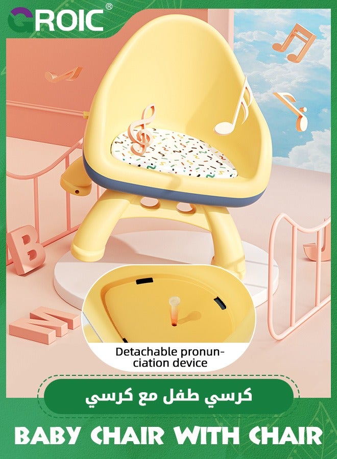 GROIC Infant Learn-to-Dine Feeding Seat,Feeding Chair and Booster Seat with Tray,Infant Booster,Baby Feeding Eating Chair - Image 3
