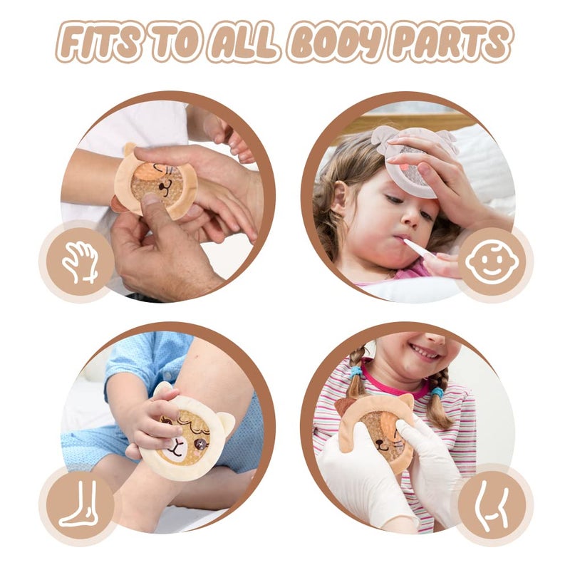 Hilph Kids Ice Packs for Boo Boos, FSA Eligible, 3 Small Gel Packs with Cover for Injury Reusable Baby Toddler Hot Cold Compress for Body Pain Relief, Toothache, Fever, First Aid, HSA Approved - Image 5