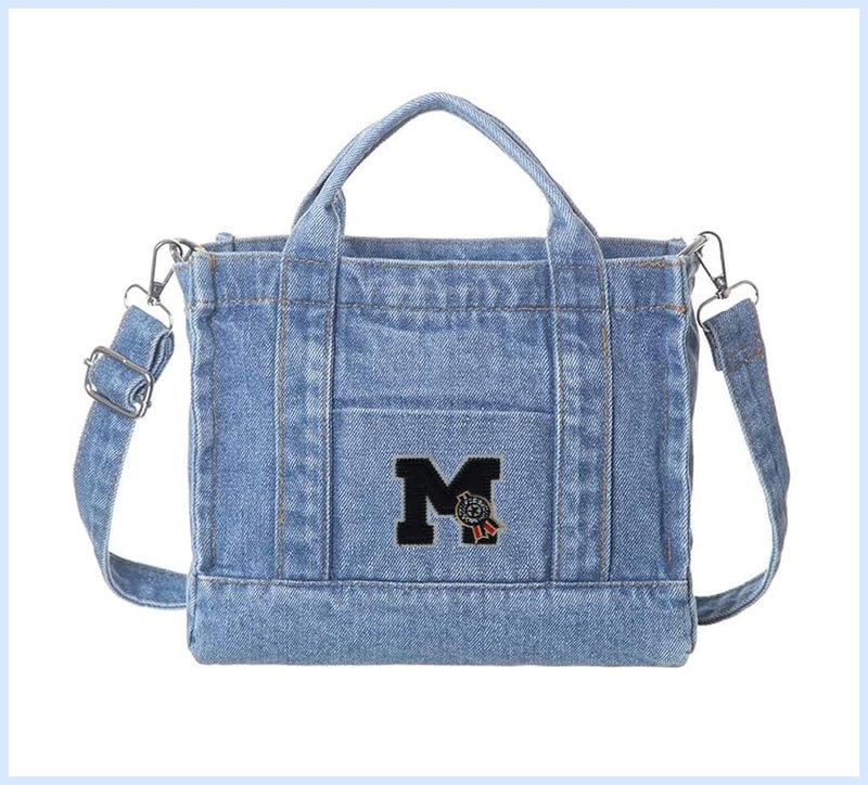 Generic M Alphabet/Letter Applique Embroidered Sew-on Patch ; Size: 6.5cm x 6.25cm for Jackets, Bags, T-Shirts, Jeans, Pants, Outdoor Clothing ; Imported from Malaysia (1 Piece). (Code: SBX-31)  - Image 4