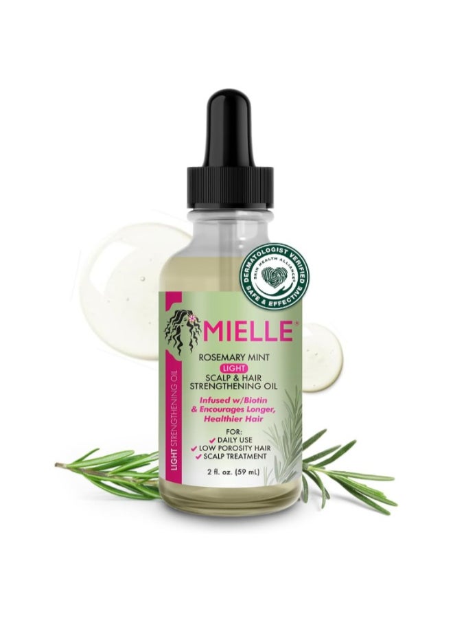 Rosemary Mint Light Scalp & hair Strengthening Oil 2oz
