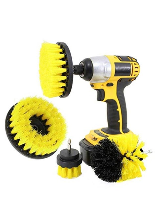 NANAO 12 Pcs Drill Brush Attachment Set for Cleaning, Power Scrubber Drill Brush Bathroom Cleaning Kit with Pad Sponge and Extend Attachment for Cleaning Bathroom,Kitchen，Car, Grout, Floor, Tub - Image 5