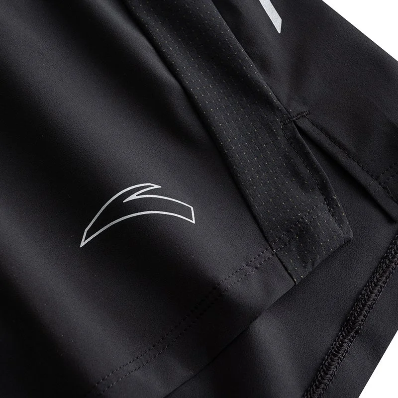 Anta black Advanced Running Men's Woven Shorts for Men | Best Price UAE
