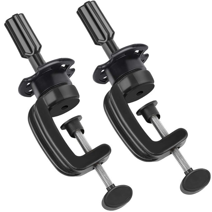 Wig Mannequin Head Stand, 2 Pack Cosmetology Manikin Stand Mannequin Head Holder Clamp Black Wig Stand Holder