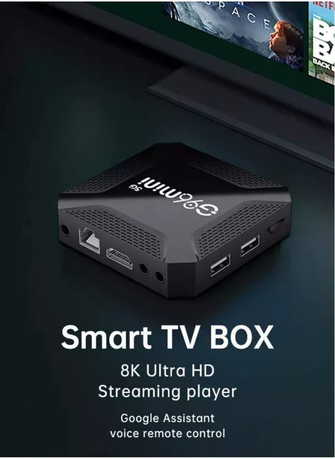 JAJEEK - G96mini 8K Android 13.0 TV Box – 5G WiFi, RK3528A Processor, 8K Ultra HD Media Player, 4GB RAM, 32GB Storage, Google Play, Bluetooth – Smart Streaming Box for TV, Movies, and Games - Image 1