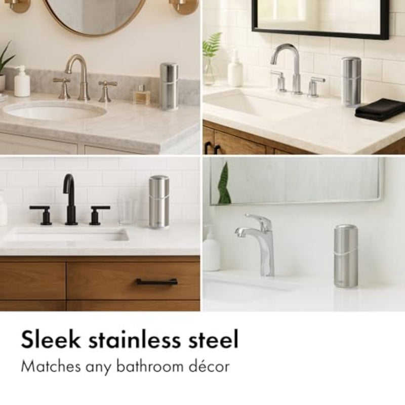 Good Grips Stainless Steel Toothbrush Organizer, Bathroom Organizer and Storage, Toothbrush Holder for Countertop, Sleek Modern Bathroom Accessories - Image 5