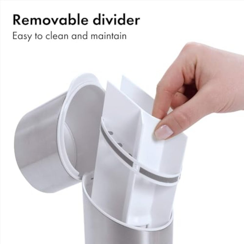 Good Grips Stainless Steel Toothbrush Organizer, Bathroom Organizer and Storage, Toothbrush Holder for Countertop, Sleek Modern Bathroom Accessories - Image 3