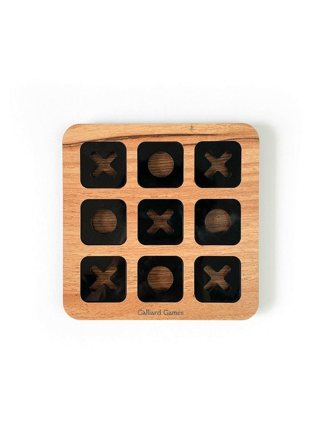 Galliard Games - Galliard Games Wooden Puzzle, Tic-Tac-Toe, Noughts & Crosses (3x3); Prodigy - Image 1