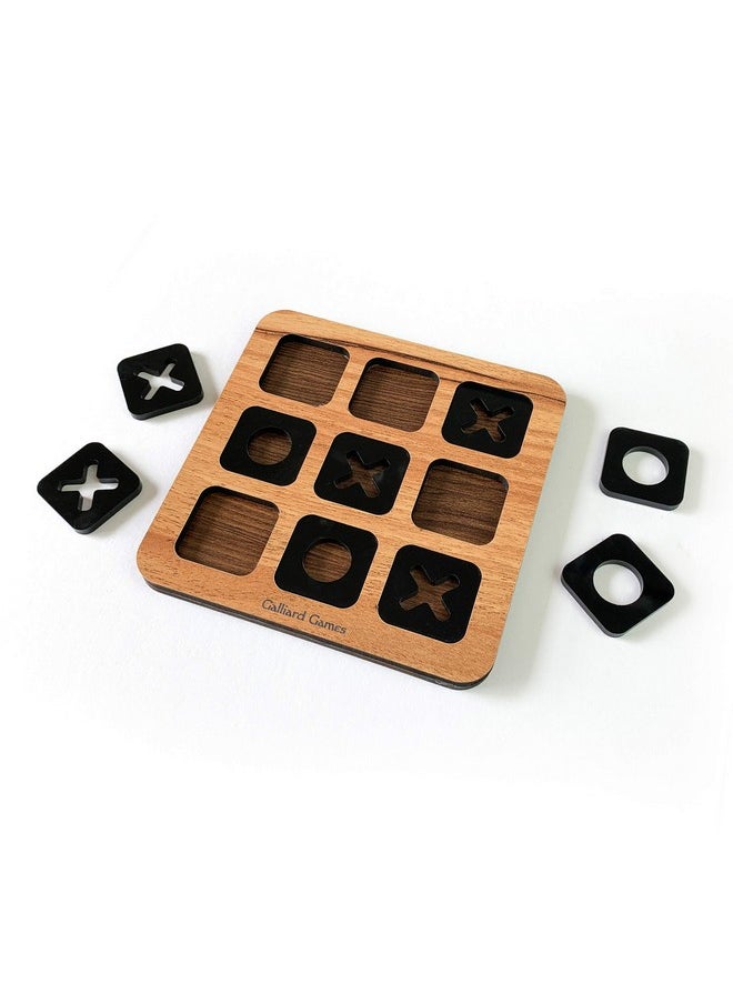 Galliard Games - Galliard Games Wooden Puzzle, Tic-Tac-Toe, Noughts & Crosses (3x3); Prodigy - Image 1